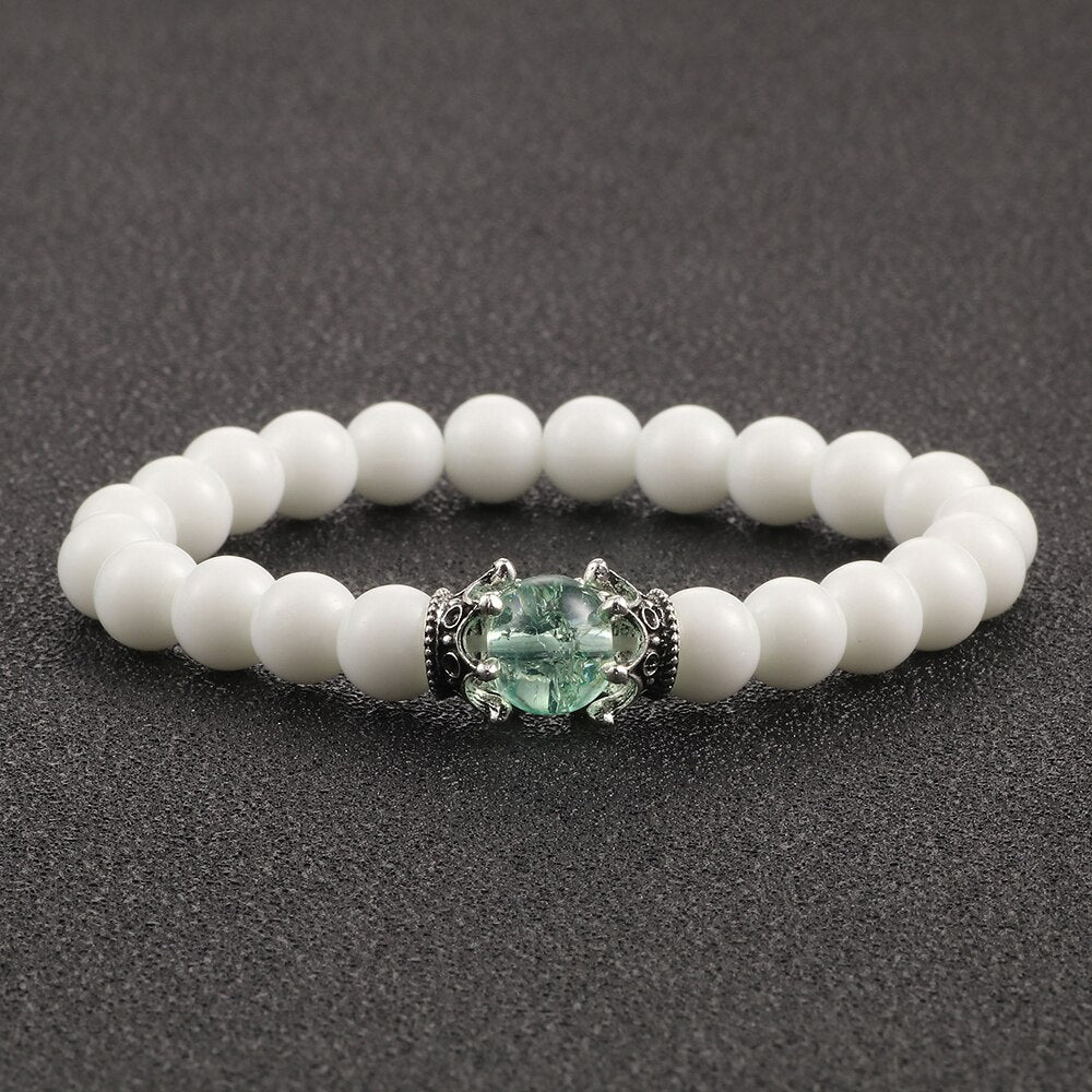 Bracelet En Pierre De Lune (Couronne)