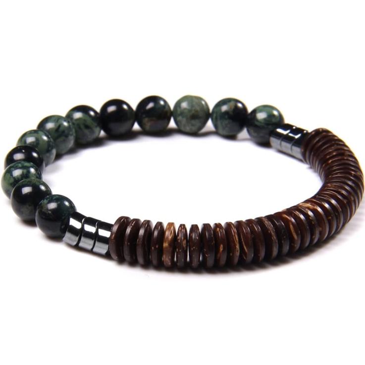 Bracelet Pour Homme En Perles Naturelles