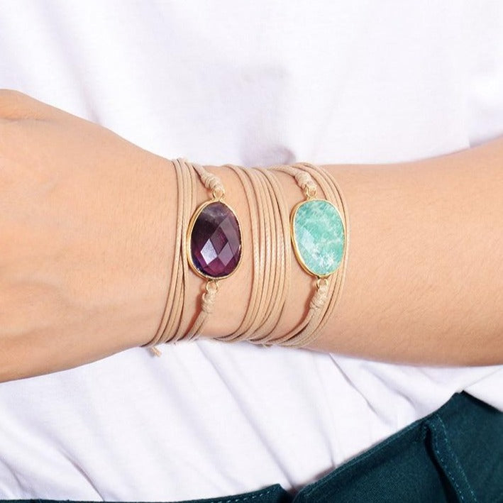 Bracelet Avec Pierre D&#39;Améthyste