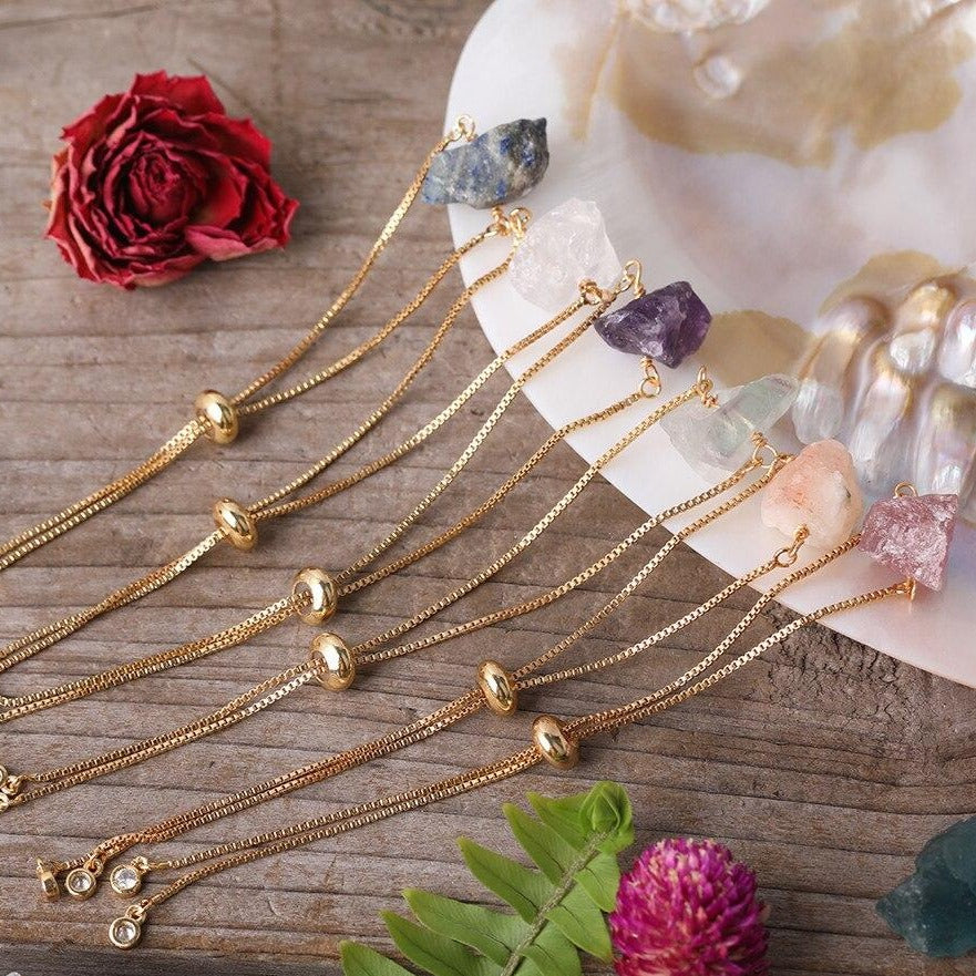 Bracelet Pour Femme En Pierre De Fluorite