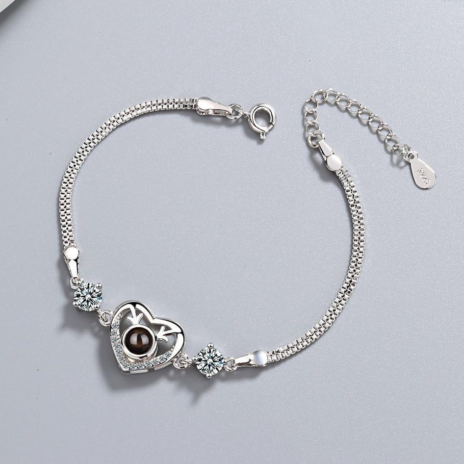 Bracelet Avec Cœur Métal