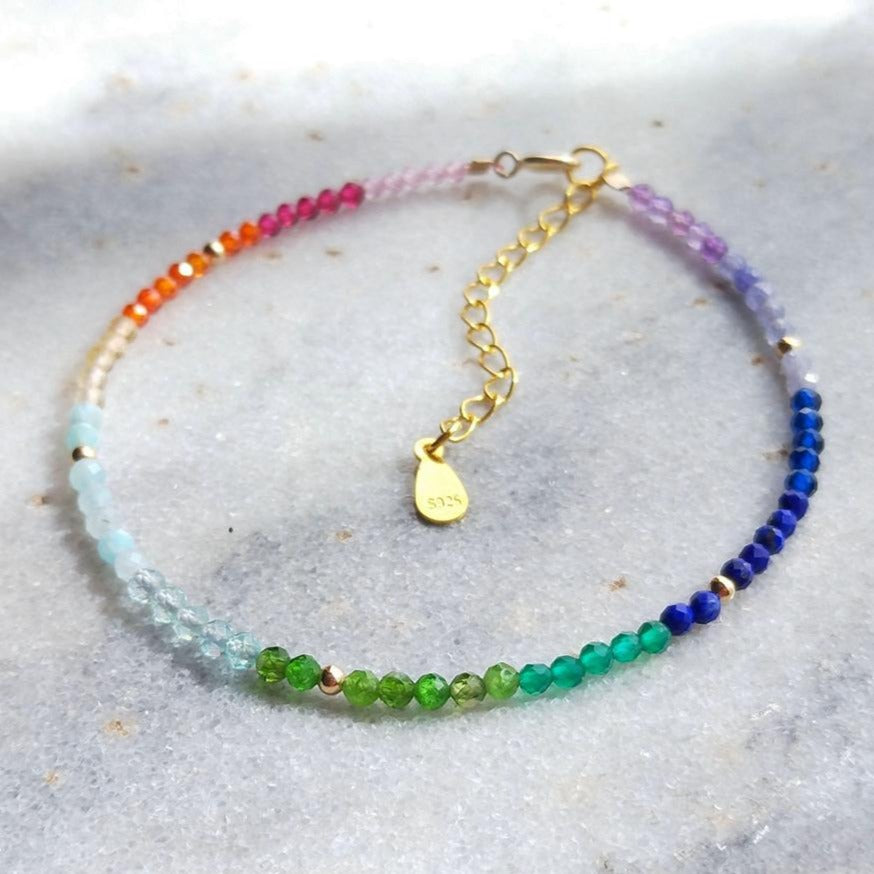Bracelet 7 Chakras Pour Femme (En Perles)
