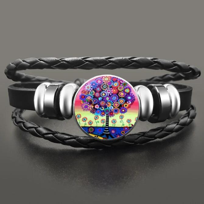 Bracelet Arbre De Vie Cuir