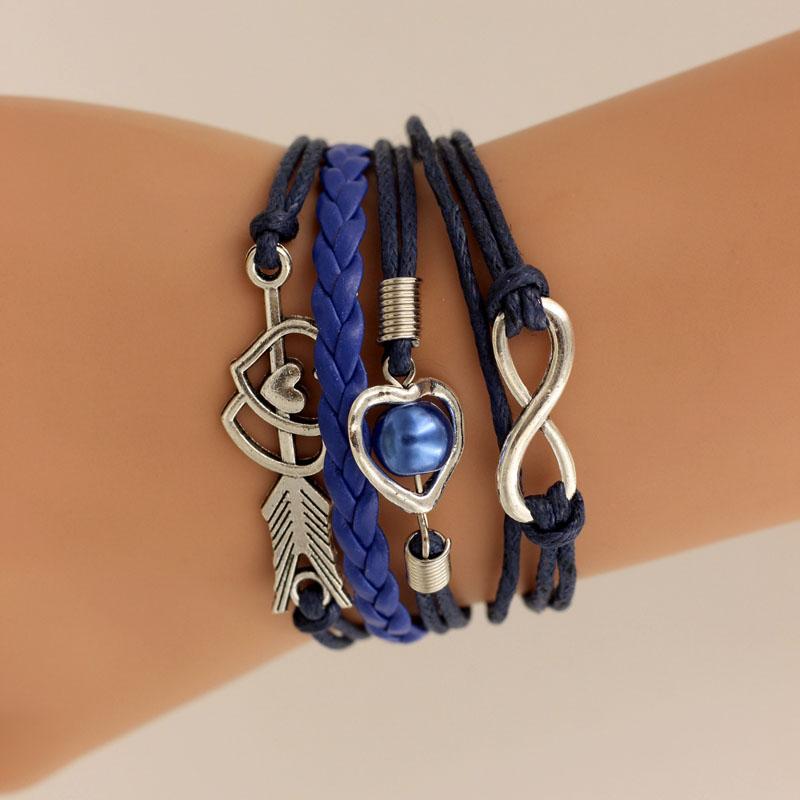 Bracelet Infini Cordon Drew (Chaine De Corde)/  bracelet infini soeur