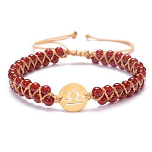 Bracelet Pierre Naturelle Signe Astrologique Balance