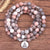 Bracelet Mala Bois De Rose Bouddha