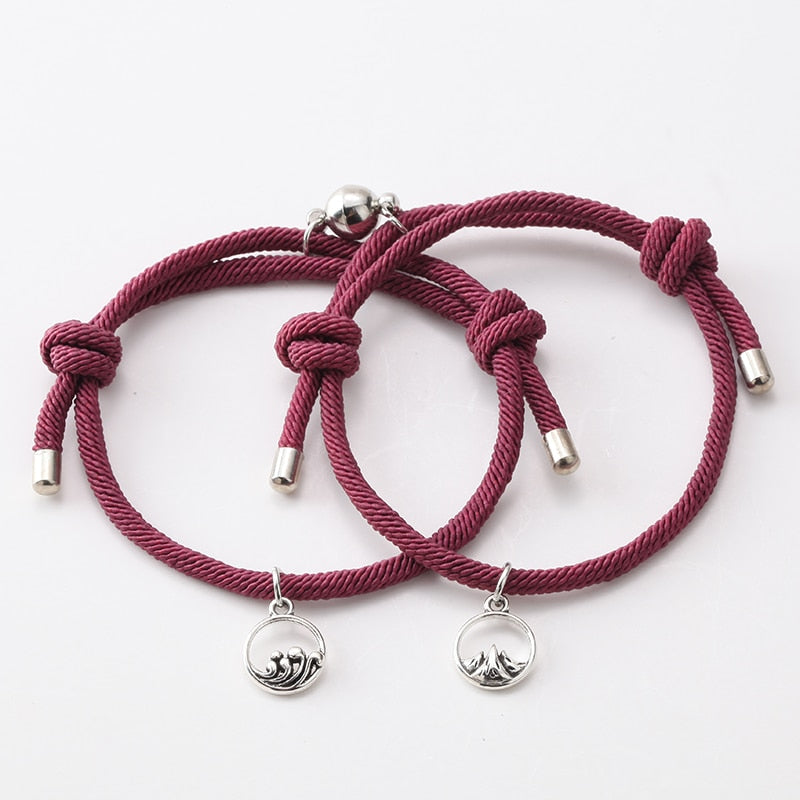 Bracelet Couple Cordon pendentif