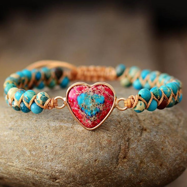 Bracelet Jaspe Dalmatien