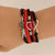 Bracelet Infini Cordon Josie (Chaine De Corde) /  bracelet infini duo