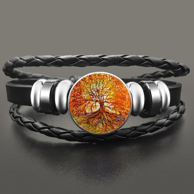 Bracelet Arbre De Vie Cuir