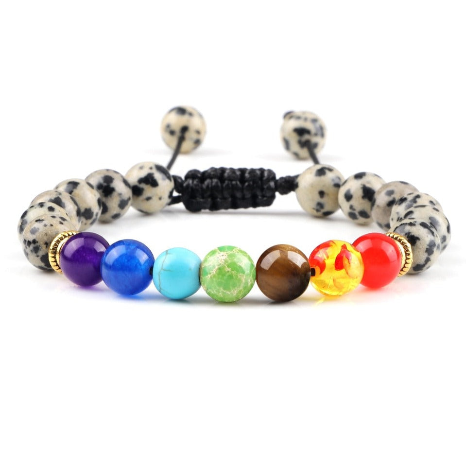 Bracelet Shamballa 7 Chakras En Perles Lily,  bracelet 7 chakras et 12 constellations