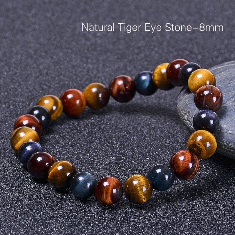 Bracelet Oeil De Tigre (Triple Protection)
