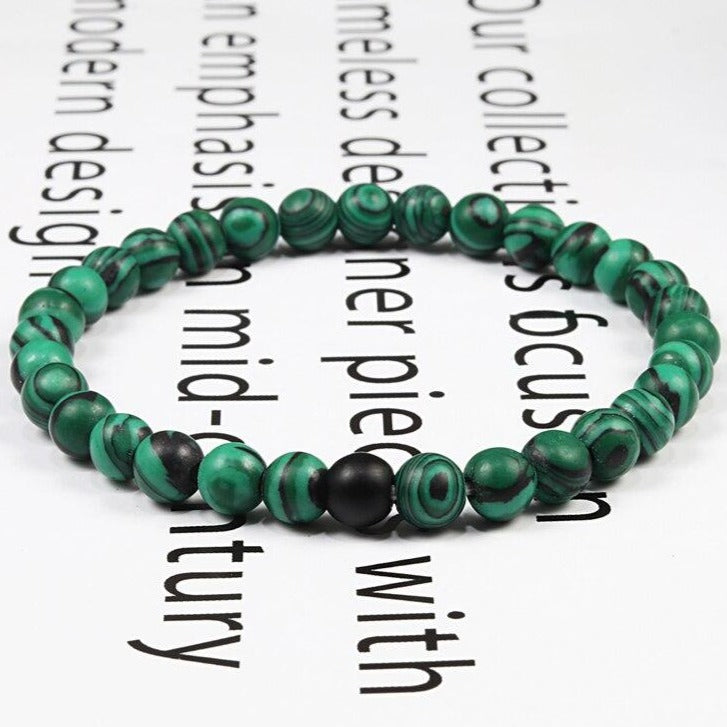 Bracelet Malachite Homme