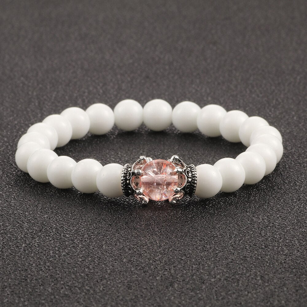 Bracelet En Pierre De Lune (Couronne)