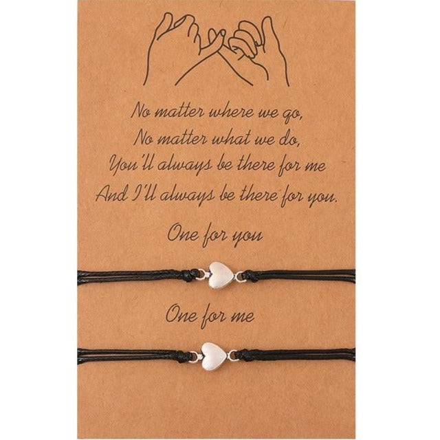 Bracelet Couple Coeur aimanté