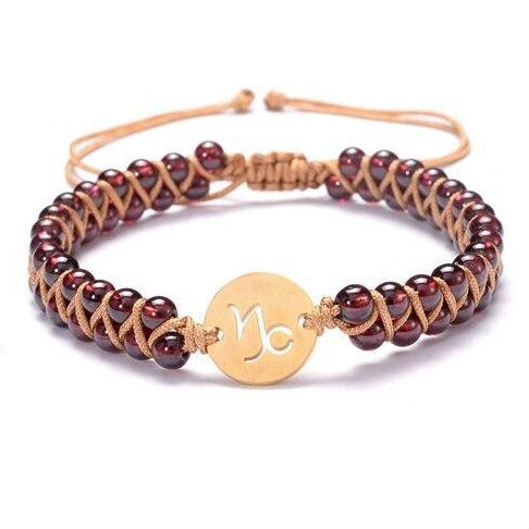 Bracelet Pierre Naturelle Signe Astrologique Capricorne
