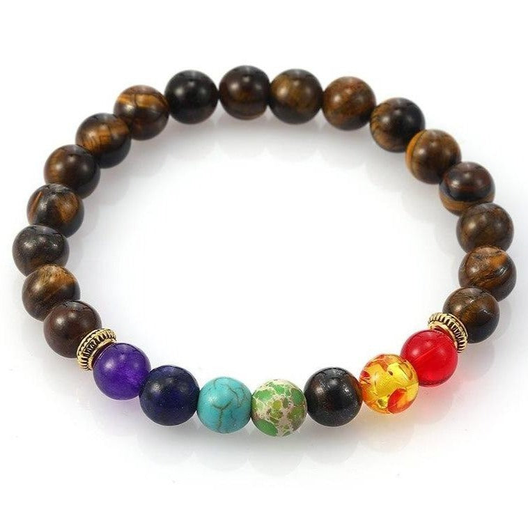 Bracelet Les 7 Chakras vraie pierre