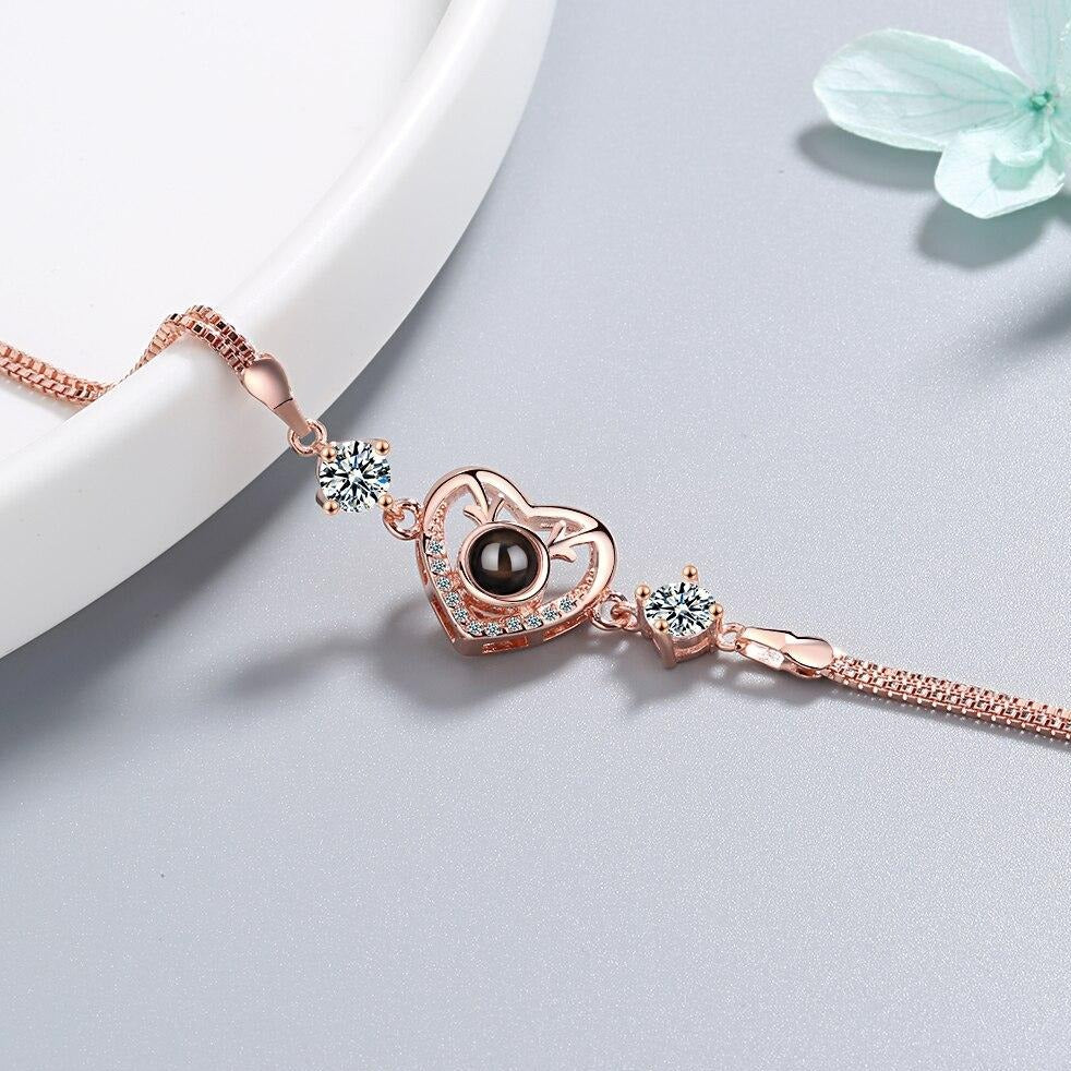 Bracelet Avec Cœur Métal femme