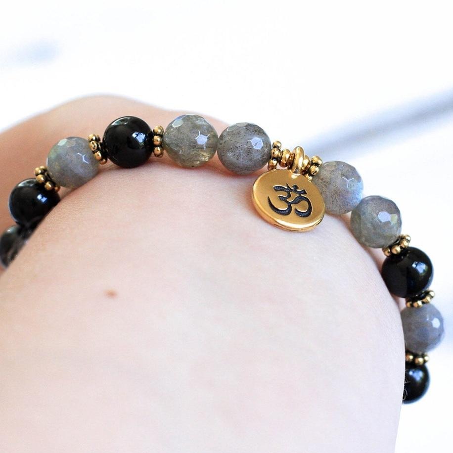 Bracelet Bouddhiste En Tourmaline