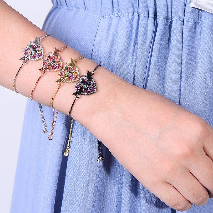 Bracelet Cœur Agathe (Pierres incrustées) femme