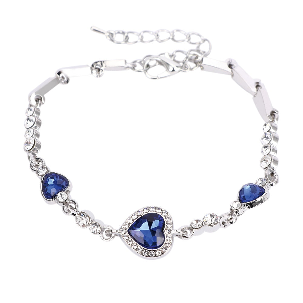 Bracelet Avec Un Cœur Bleu