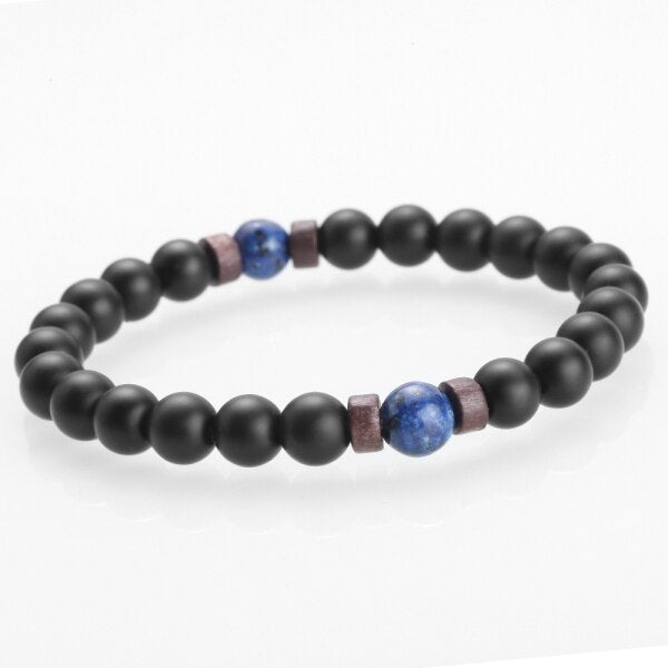 Bracelet Bouddha Noir Mat