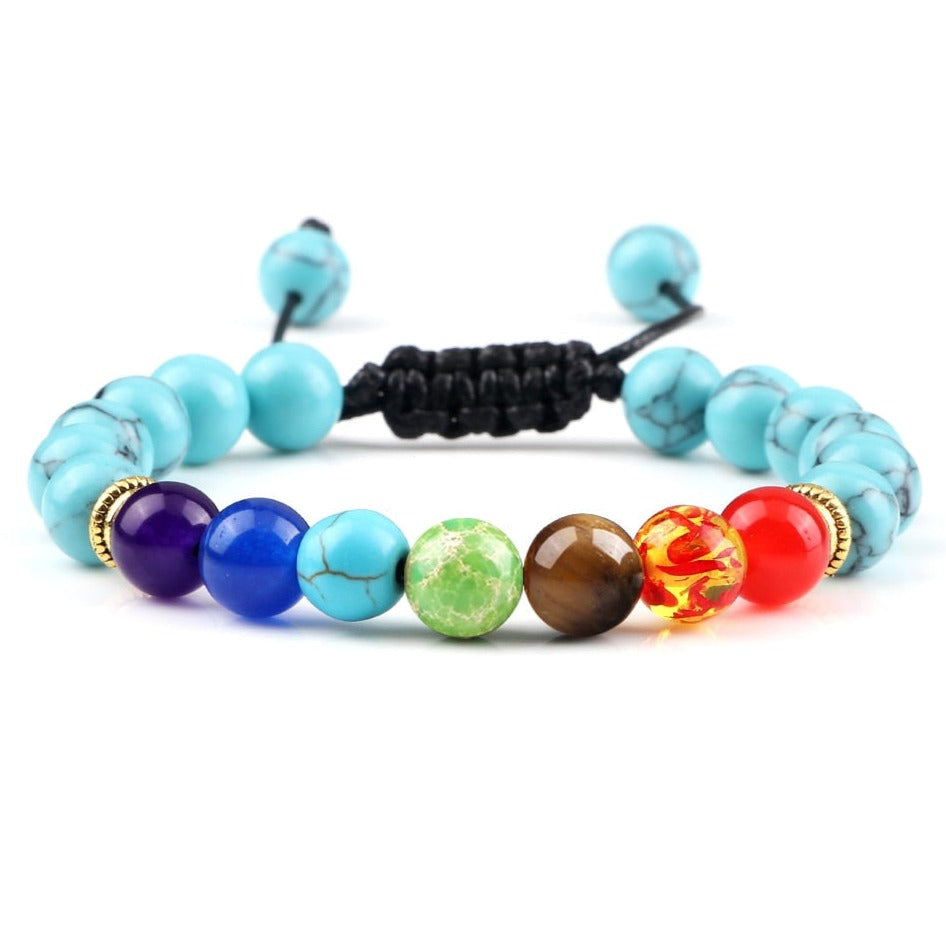 Bracelet Shamballa 7 Chakras En Perles Aubrie,  bracelet 7 chakras et 12 constellations