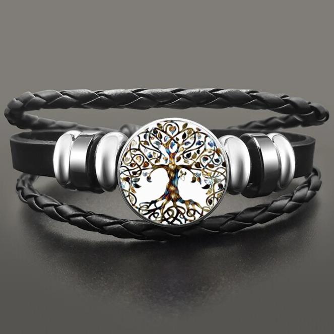 Bracelet Arbre De Vie Cuir