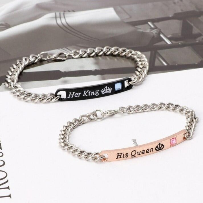 Bracelet Couple King Queen