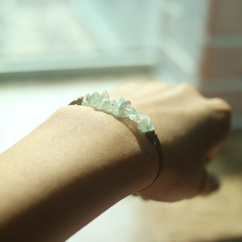 Bracelet en Lithotherapie Fluorite pierre naturelle