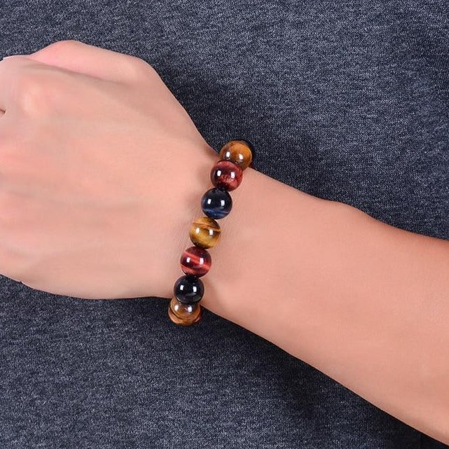 Bracelet Oeil De Tigre (Triple Protection)