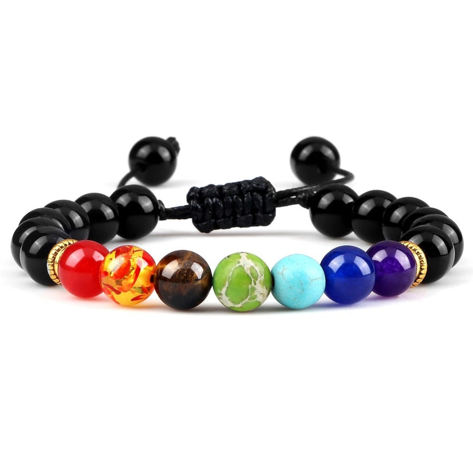 Bracelet Shamballa 7 Chakras En Perles Bexley,  le bracelet des 7 chakras