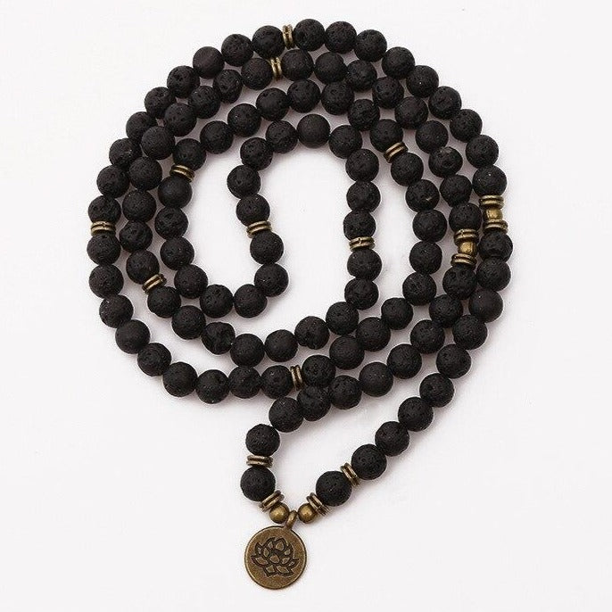 Bracelet Mala Pierre De Lave