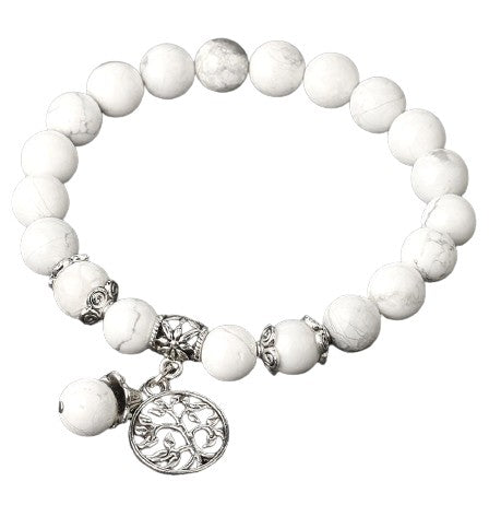 Bracelet En Howlite Pour Femme