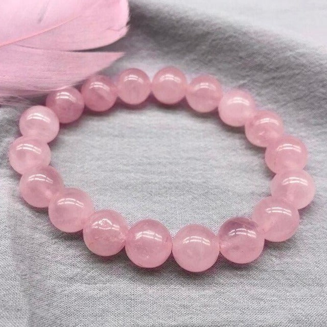 Quartz Rose Bracelet