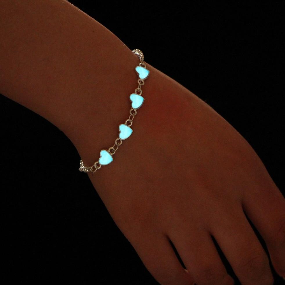 Bracelet Cœur Lumineux argent femme