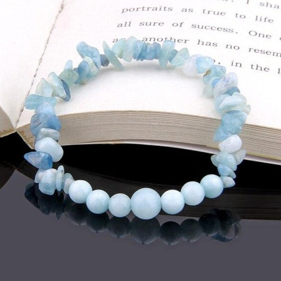 Bracelet Aigue Marine Lithothérapie