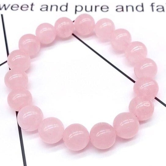 Quartz Rose Bracelet