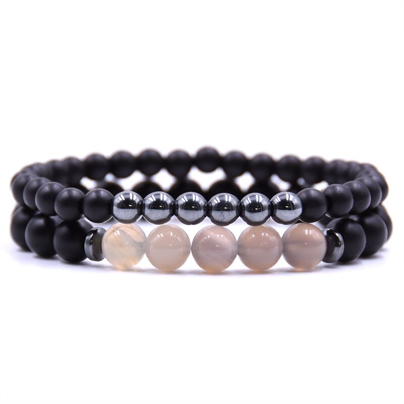 Bracelet Couple Pierre Naturelle pas cher