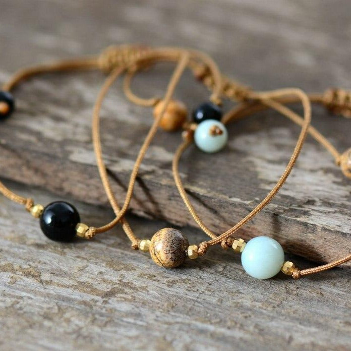 Bracelets Apaisants En Perles : Agate, Amazonite, Jaspe