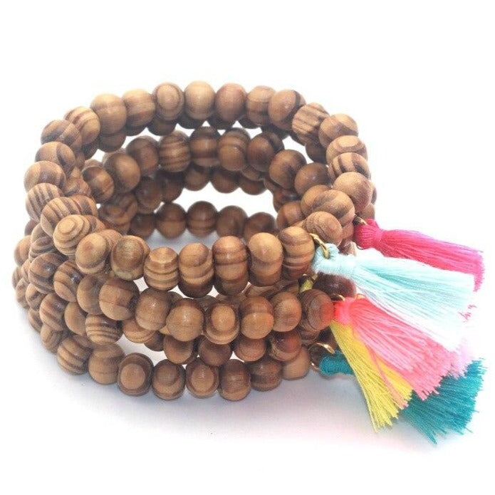 Bracelet Mala 27 Perles bois