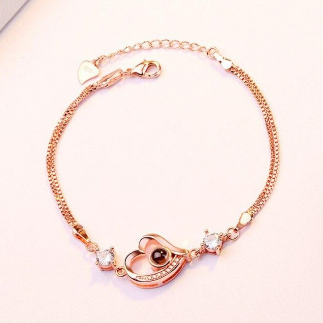 Bracelet Cœur Fête Des Mères argent