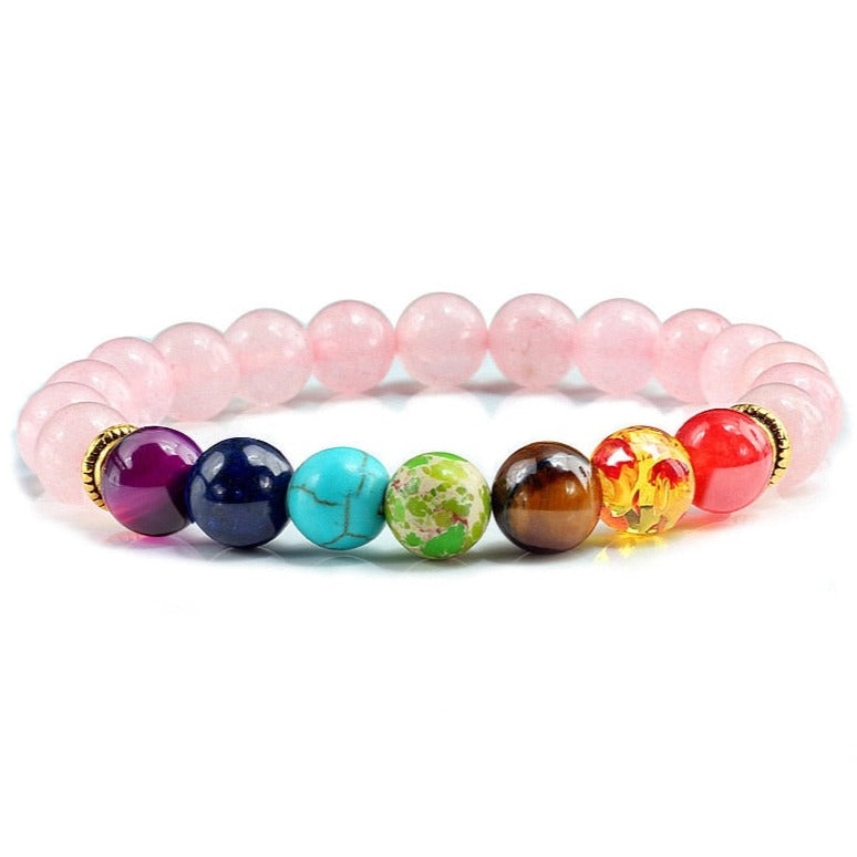 Bracelet Avec 7 Chakras En Perles Bailey,  dormir avec bracelet 7 chakras