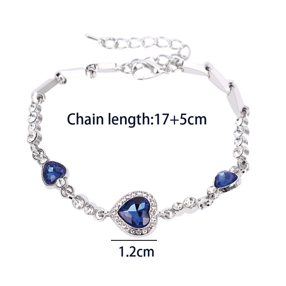 Bracelet Avec Un Cœur Bleu