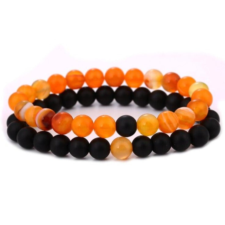 Bracelet Couple Perle lithothérapie