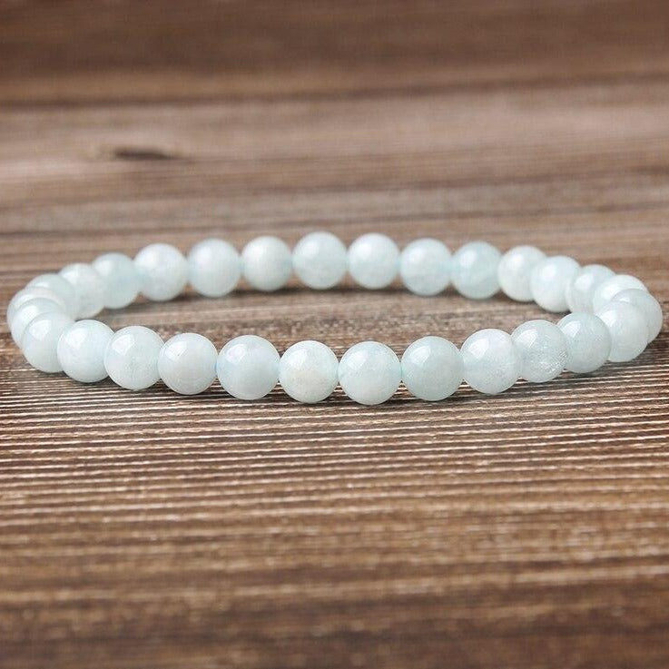 Bracelet En Aquamarine Naturelle