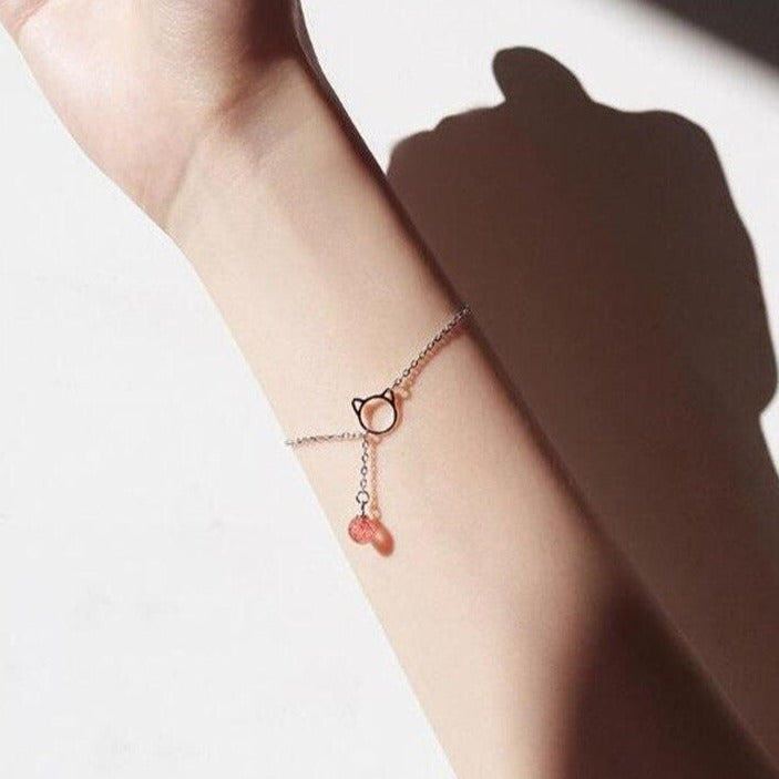 Bracelet Minimaliste En Argent Et Perle Naturelle