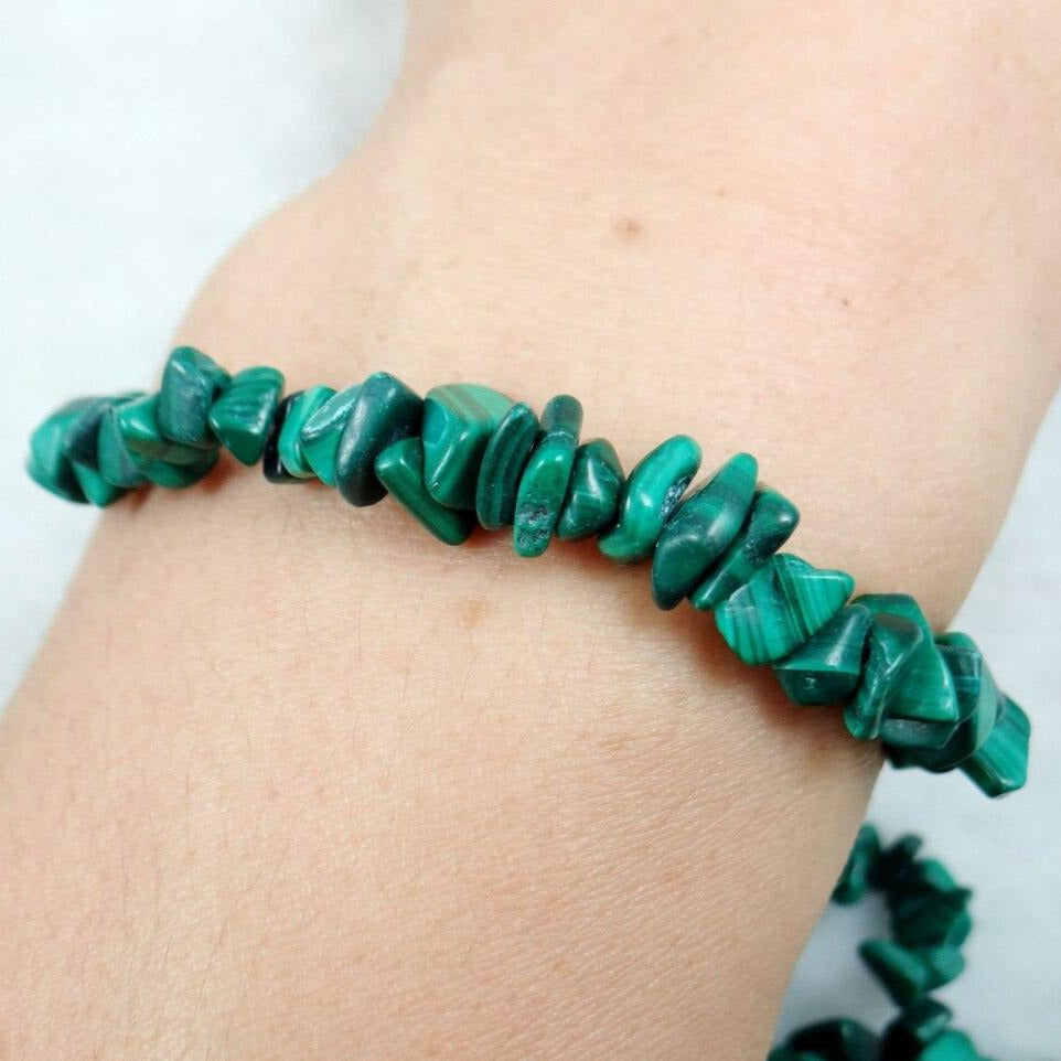 Bracelet Malachite Véritable