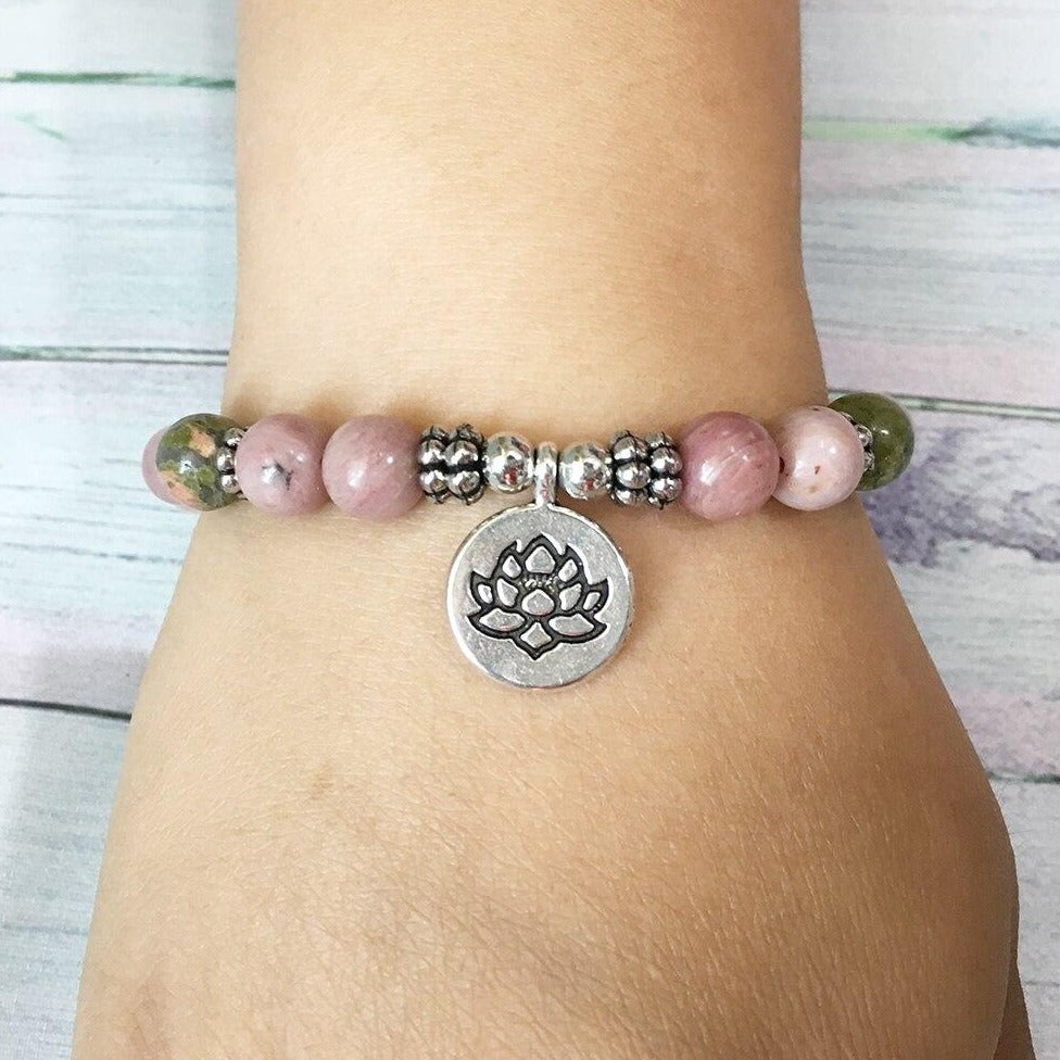 Bracelet Baroque Rhodonite