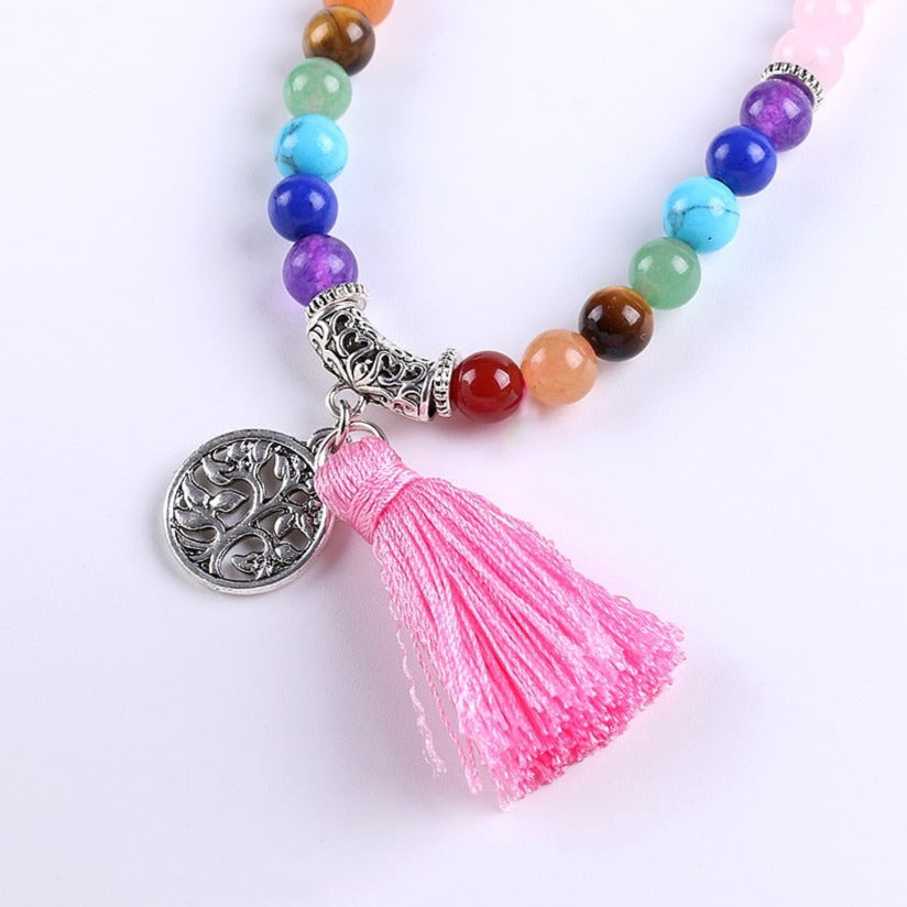 Bracelet Mala 7 Chakras Pour Femme Chelsea,  bracelet les 7 chakras